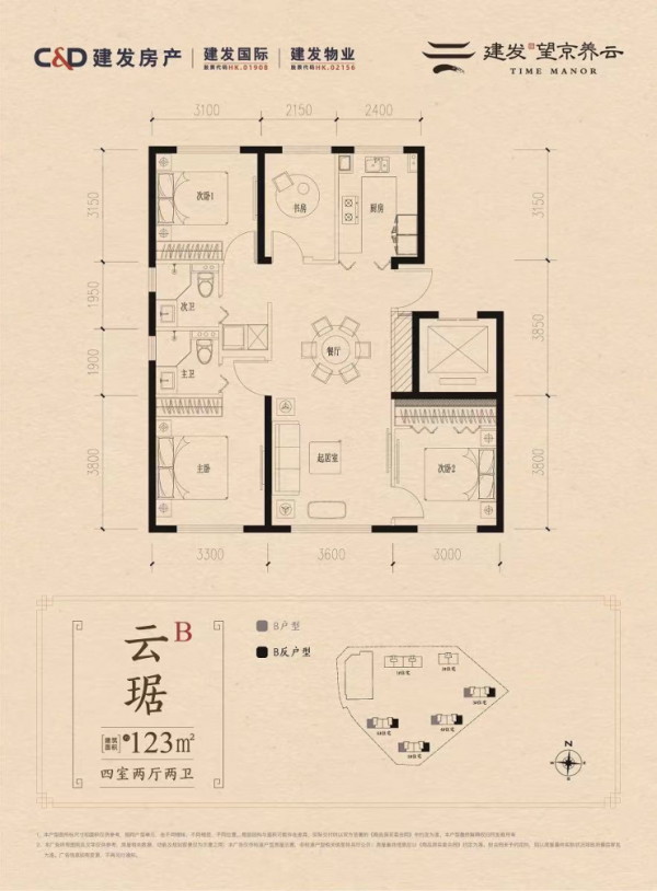 兩盤再拿預售證！京城72平米兩居，200w+就能拿下