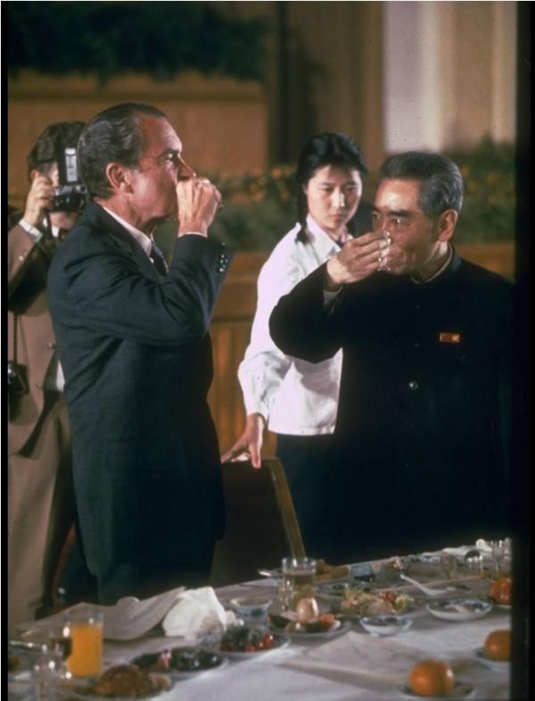 1972年尼克松訪華四場宴會選單及現場照片