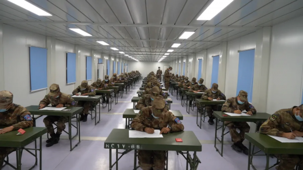 中國第八批赴南蘇丹（朱巴）維和步兵分隊順利透過行前考核驗收