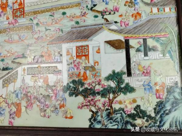 清同治粉彩百子鬧春大瓷板鑑賞