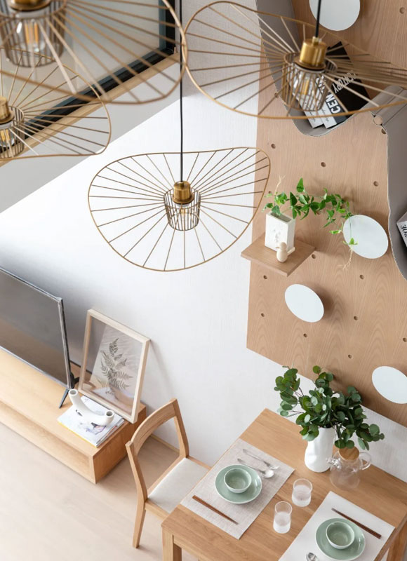 24㎡複式公寓改出2間臥室，還有多功能書房，令人拍案叫絕