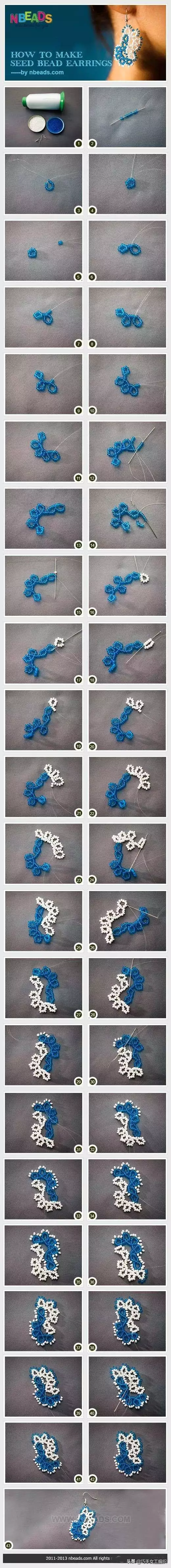 34種串珠飾品教程，收藏了