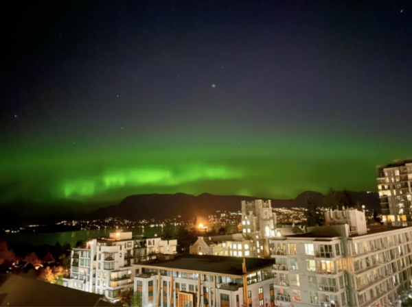 溫哥華上演極光盛宴!最近幾天都能看 溫哥華上演極光盛宴!最近幾天都能看