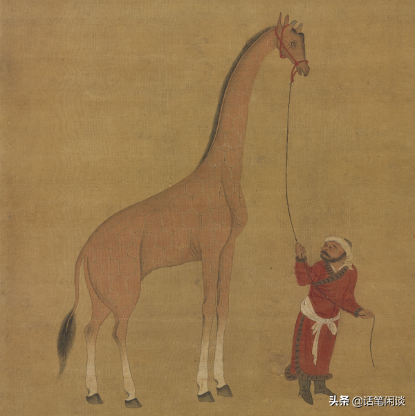 古畫中的罕見動物：進貢長頸鹿被當做麒麟，乾隆還得到了食火雞？