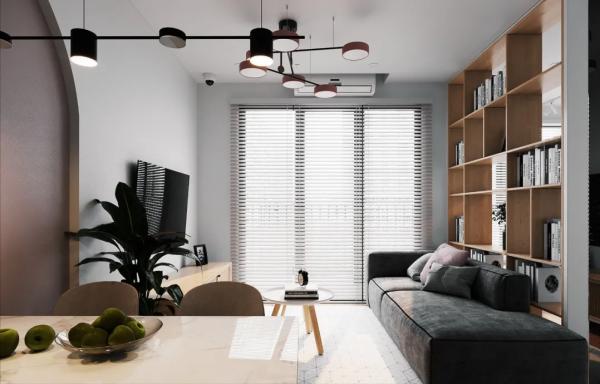 70平方簡約北歐風小戶型，白色+原木色，顏值滿分