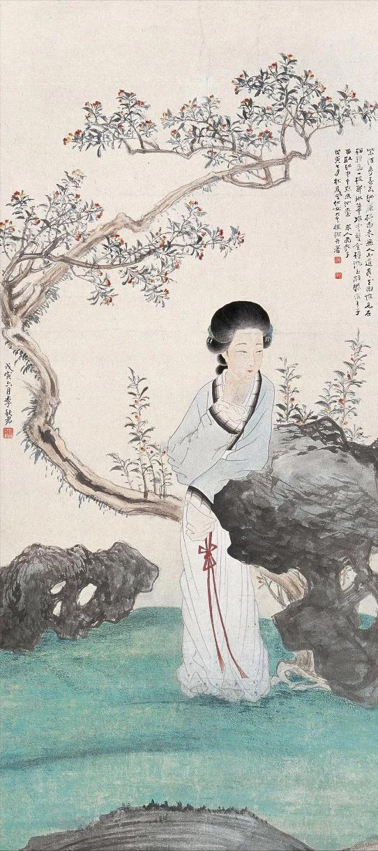 張大千賣假畫，被富商女兒識破，張大千反而“撩”到她