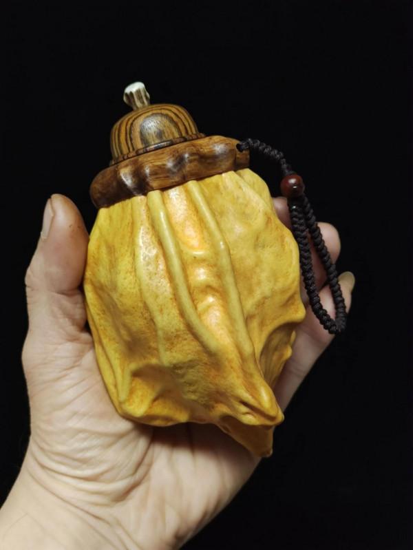 鶴首葫蘆 隨身茶葉罐