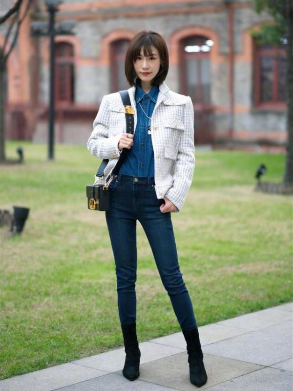 深秋不要亂穿衣,今年流行“短上衣+高腰褲”,適合小個子女生 深秋不要亂穿衣,今年流行“短上衣+高腰褲”,適合小個子女生