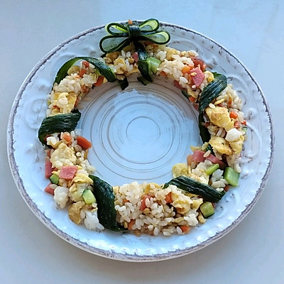 米飯只配一碗飯，我也會選炒飯（聖誕花環版）