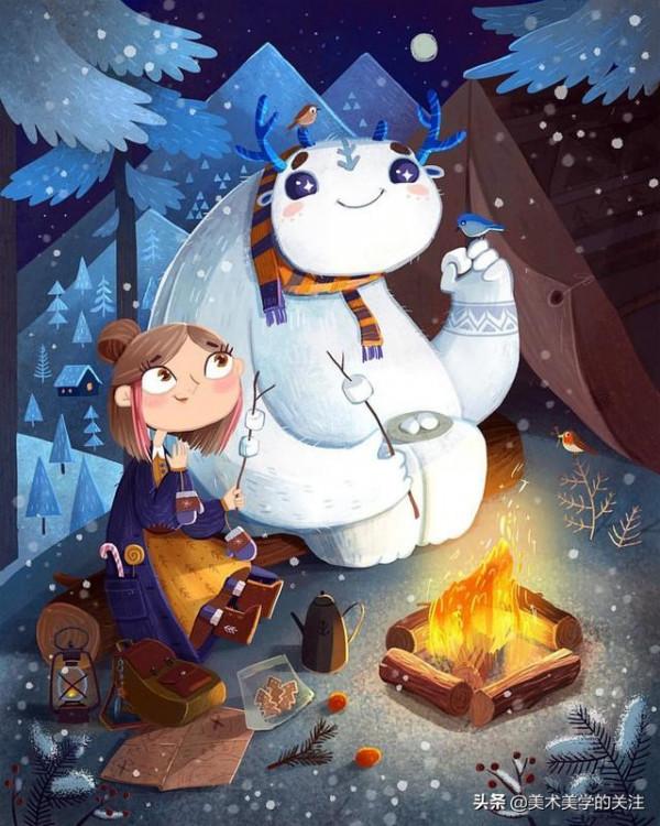 插畫在天馬行空的時間裡穿梭，擁有主體的畫面回想