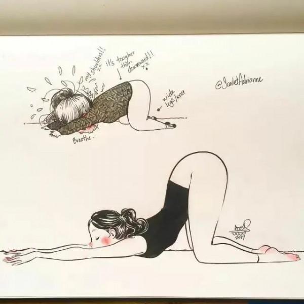 漫動作的瑜伽真的超級可愛吖 漫動作的瑜伽真的超級可愛吖