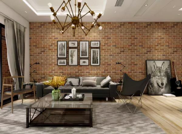 75㎡ 小戶型工業風，文化磚、塗鴉牆彰顯懷舊文化，文藝範滿分