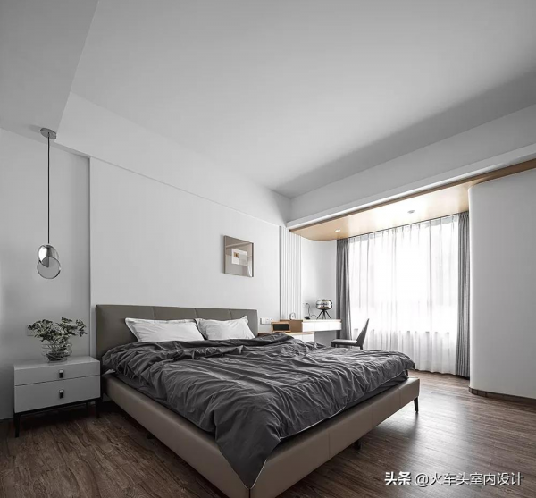 130㎡極簡自然風,方圓交錯,木白有序 130㎡極簡自然風,方圓交錯,木白有序