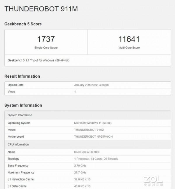 「有料評測」雷神911星戰 2022：12代酷睿標壓i7の初體驗