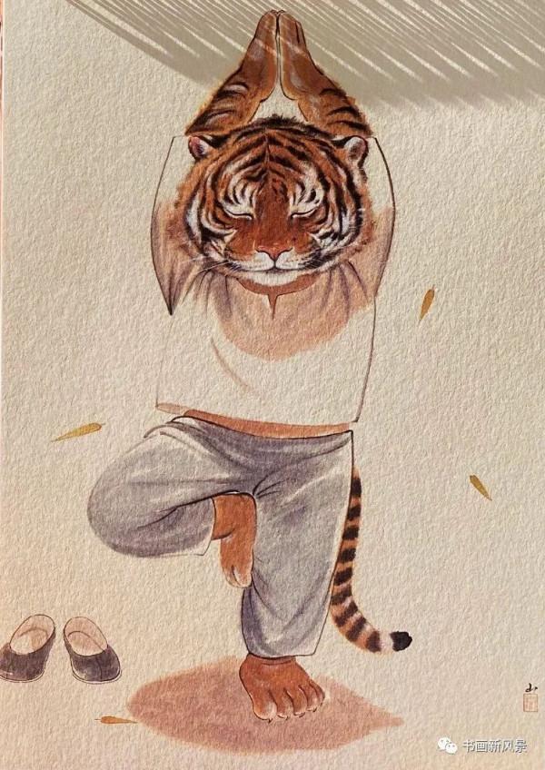 虎年虎畫：萌虎的幸福生活