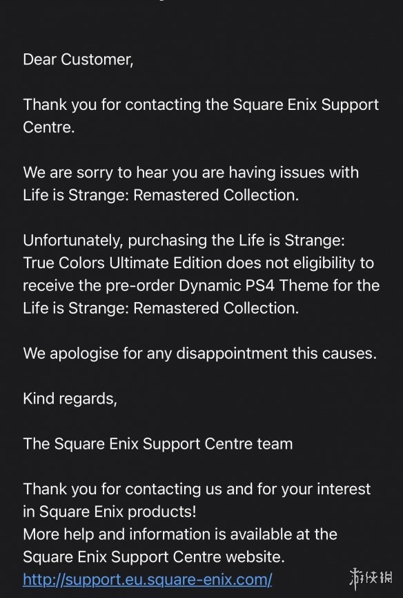 《奇異人生：本色》終極版不送PS4主題 玩家怒噴SE