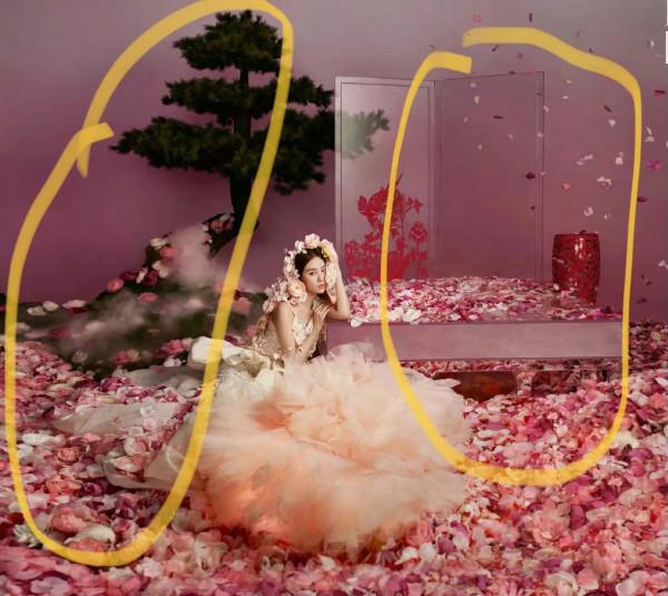 劉詩詩時尚大片不給力，道具佈局假的明顯，後期製作團隊該下崗了