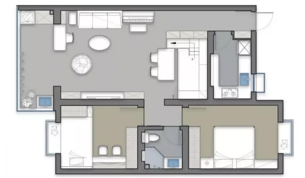 81㎡裝修打破傳統,餐廳設計榻榻米+滑滑梯,一廳三用太香了 81㎡裝修打破傳統,餐廳設計榻榻米+滑滑梯,一廳三用太香了