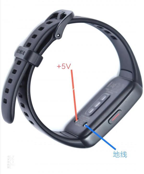 華為手環6或榮耀手環6自制充電線的嘗試