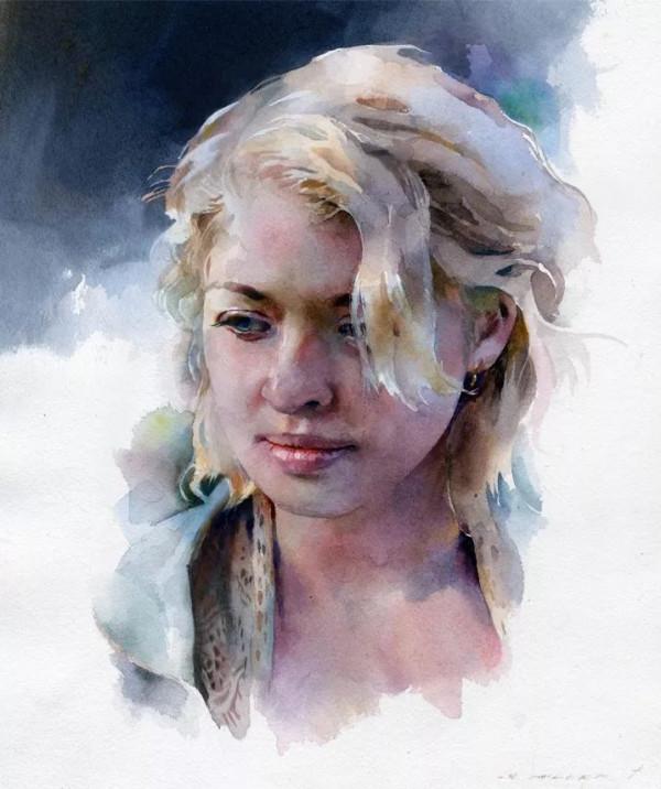 他投身於水彩繪畫40年，直到今天 依然創作熱情不止