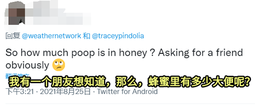 看完蜜蜂拉粑粑，我放下了手裡的蛋黃醬