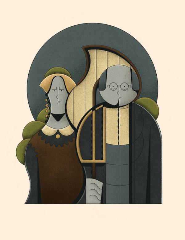 極簡風格為名畫帶來新視角