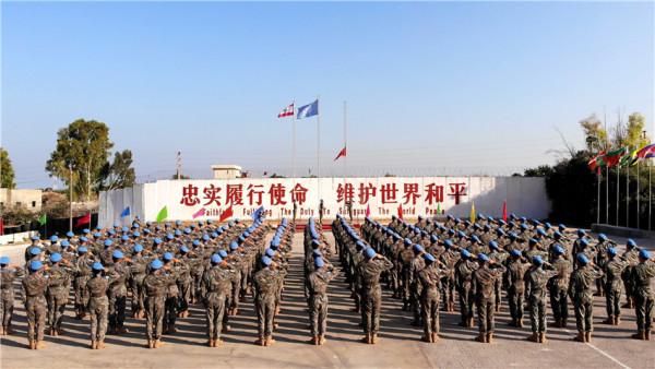 第20批赴黎維和多功能工兵分隊採取多種形式歡度國慶 第20批赴黎維和多功能工兵分隊採取多種形式歡度國慶