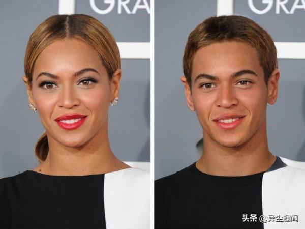 假如這18位女名人有個雙胞胎兄弟，他們的相貌會是什麼樣