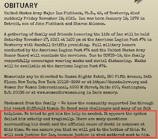 黑幕重重:曝光美軍醜聞的“吹哨人”,如今卻死於“精神病” 黑幕重重:曝光美軍醜聞的“吹哨人”,如今卻死於“精神病”