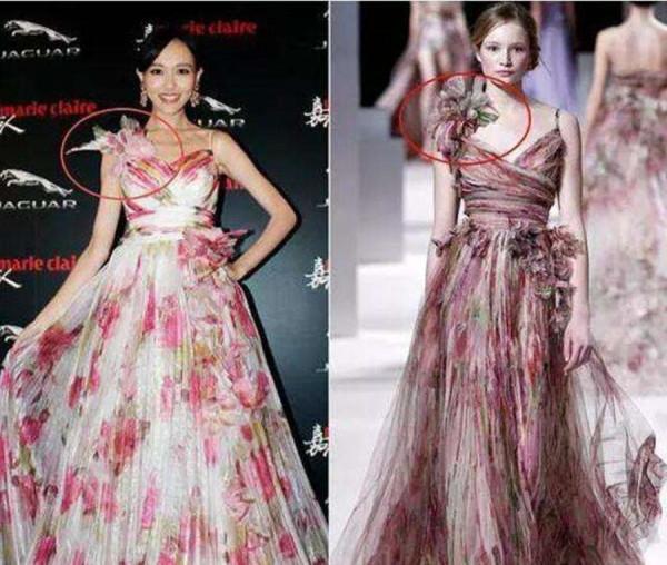 明星，網紅也穿假貨！山寨禮服頻頻被網友抓包，娛樂圈也需要打假