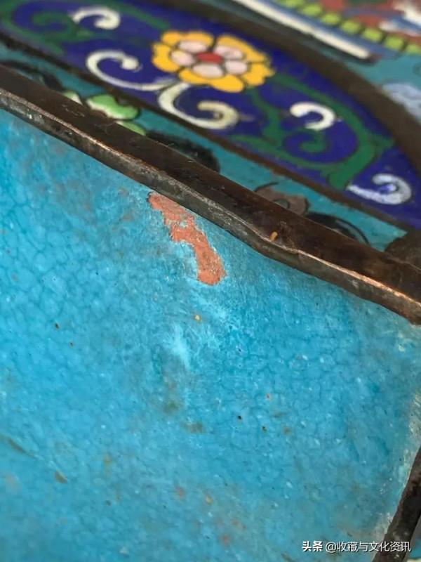 晚清景泰藍方扁瓶鑑賞