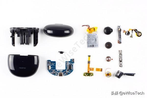 E拆解：真我Buds Air2手感頗好，內部結構簡單，但一體化拆解不易