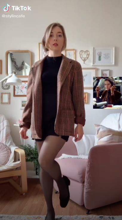 外國妹子紛紛模仿起梅格瑞恩的秋季穿搭，摩登雅痞風舒適又實用