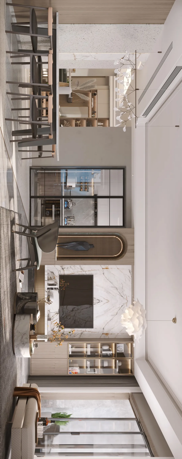 「作品」半島城邦 | 137㎡現代輕奢風四居,光影律動的魅力空間 「作品」半島城邦 | 137㎡現代輕奢風四居,光影律動的魅力空間