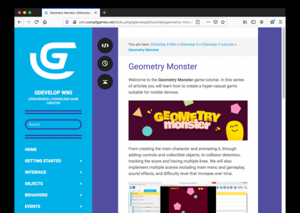 GDevelop引擎致致力於推廣無障礙的遊戲開發體驗