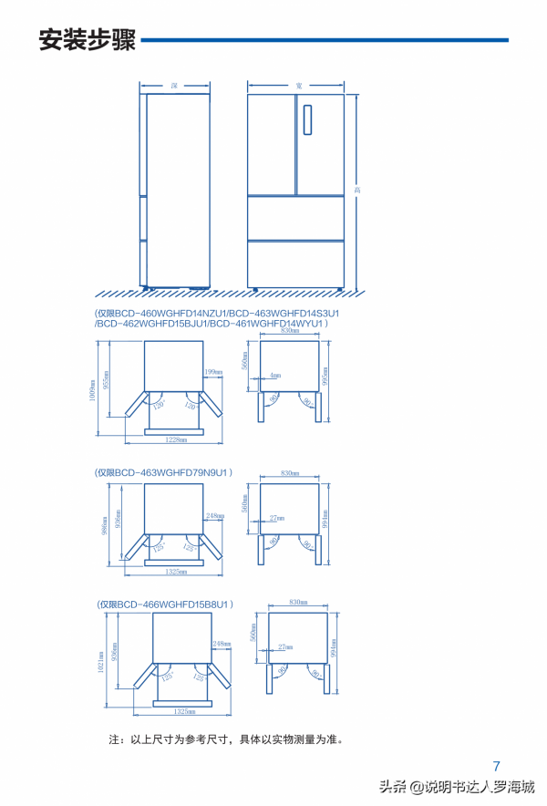 智慧家電|海爾 461升風冷變頻多門冰箱 BCD-461WGHFD14WYU1說明書 智慧家電|海爾 461升風冷變頻多門冰箱 BCD-461WGHFD14WYU1說明書