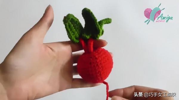 用零線就把蔬菜水果鉤得如此逼真，比新鮮的還要美