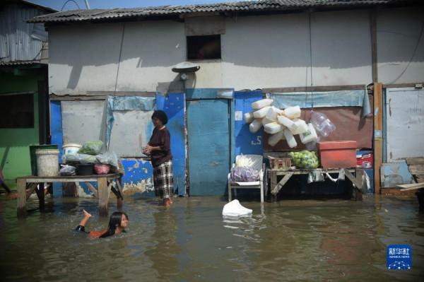 海水倒灌雅加達
