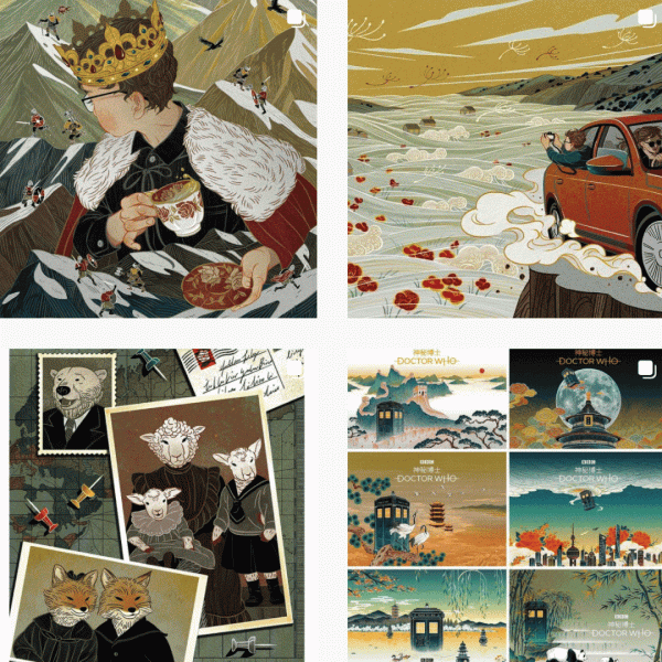 LV、Gucci簽約的9位頂尖插畫家