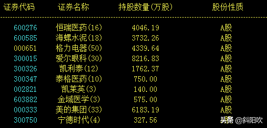 高瓴資本最新持倉明細，張磊為啥這麼看好這些股票？