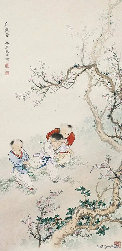 陳啟湖工筆人物欣賞