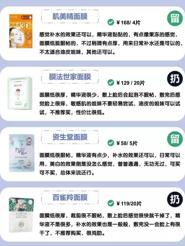 超全面膜大測評!來看看有沒有你的面膜? 超全面膜大測評!來看看有沒有你的面膜?