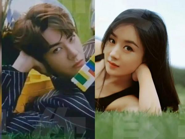 趙麗穎王一博大家一起來找茬，哪裡一樣那？