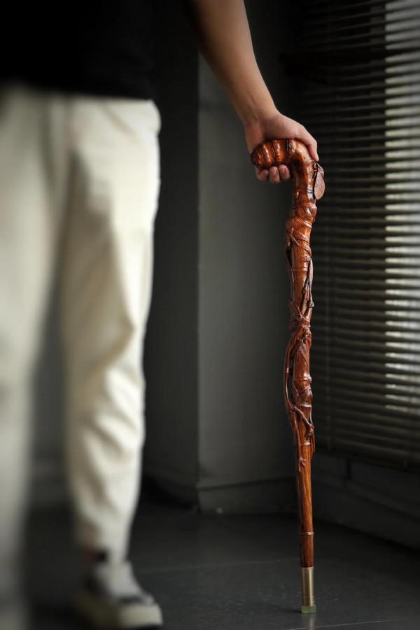 海南黃花梨柺杖