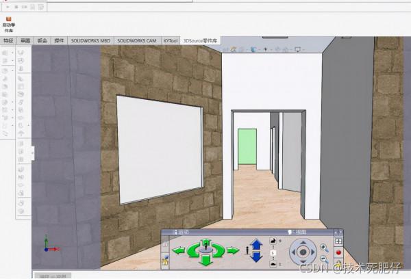 透過solidworks模擬遊戲中行走控制