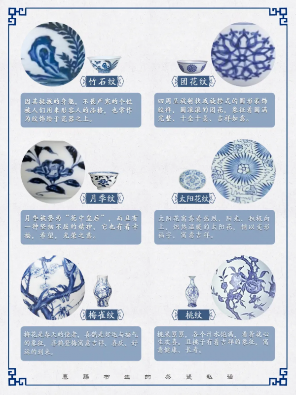 大師小匠：49種青花紋飾最全整理！一次搞懂建議收藏
