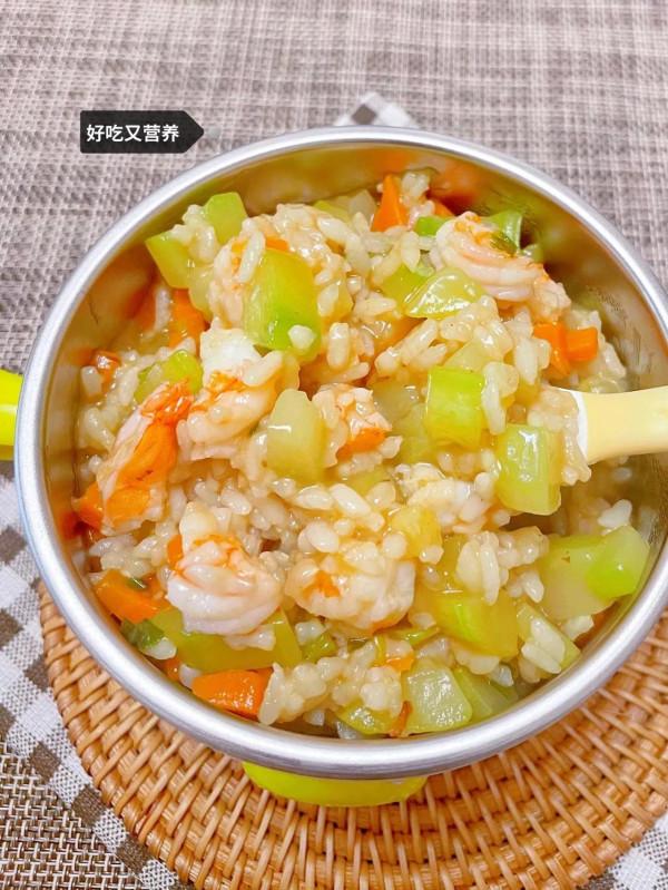 12M+營養爽口寶寶輔食 | 西葫蘆鮮蝦燴飯