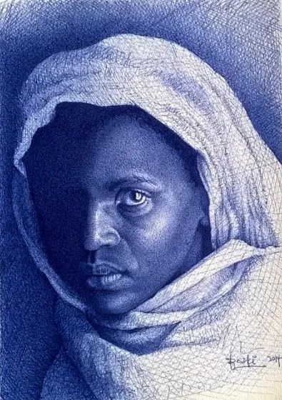 別小看黑人，他們畫的素描秒殺攝影師