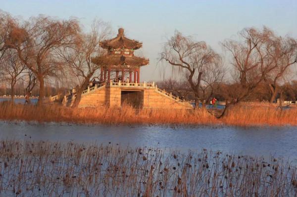 初冬頤和園 西堤觀六橋