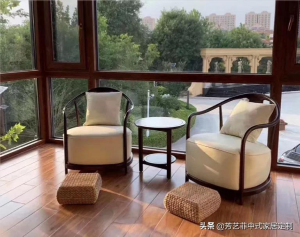 148㎡新中式，黑檀+黑胡桃傢俱，通透禪意，一進門就被治癒了